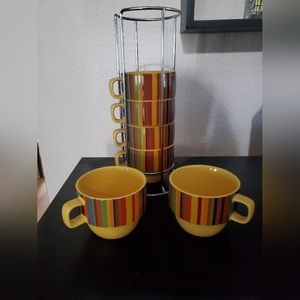 World Market Set of six tea/coffee mugs